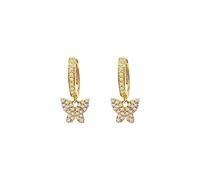 925 Sterlig Petit Pendentif Papillon Zircon Pendentif Pendentifs Pour Femmes Piercing Boucles D'Oreilles Bijoux Pendientes, LYLSSSDH, le E1