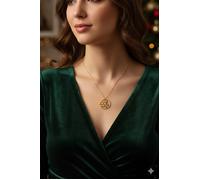 925 Sterling Silver Christmas Tree Necklace - Crystal Snowflake Pendant - Elegant Women’s Silver Jewelry - Holiday Gift Necklace