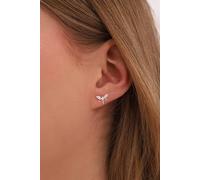 925 Sterling Silver Dragonfly Earrings with White Zircon for Women