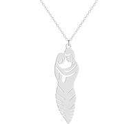 925 Sterlinghug pour les femmes et les hommes, couple étreignant les amateurs de câlins étreignant le collier de symbole infini des câlins et des bisous, étreignant pour les vacances des femmes