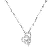 925 Sterlinghug pour les femmes et les hommes, un collier de chien étreint, une maman et un enfant étreintes, un pendentif des ailes d'ange, deux mains étreintes et un collier de bisous, étreint