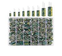 925Pcs 36Values 1Kgs Aluminum Electrolytic Capacitor Kit 10V-63V Capacitors Assorted Kit High Frequency Low Maintenance Set NWPNLXEA
