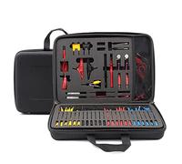 92pcs Kit de Fil de Test de Circuit Automobile, Automatique connecteurs de Fils câbles d'adaptateur fixés, Réparation Véhicule Multifonctionnelle Outils de Diagnostic, Avec étui de transport noir