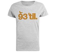 93 Til Infinity T-Shirt Gris À Manches Courtes pour Femmes