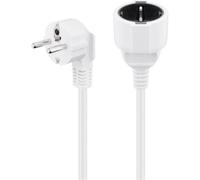 [93088] Goobay Rallonge secteur blanche 5m 1,5mm2 2 P+T (type F, CEE 7/3)