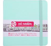 [9314034M] Royal Talens Carnet Croquis 12x12 cm - 80 feuilles - 140g - vert m...