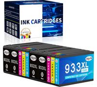 932XL 933XL Cartridges Replacement for HP 932 933 Ink Cartridge Compatible with HP OfficeJet 6600 7510 6700 7110 7610 7612 6100 (10-Pack, Black, Cyan, Magenta, Yellow)