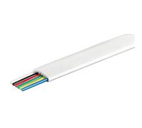 [93307] Goobay Bobine Câble Téléphonique 6 Fils 100 m AWG 28 CCA Plat Blanc