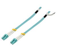 Goobay Câble à fibres optiques 93385 Multimode (OM3) aqua turquoise 2 m