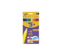 [933960] Bic Etui x 12 - Crayon en bois de haute qualité - Corps large de for...