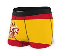 934 Boxer Homme Shorts Drapeau De L'Espagne Boxer Homme Nouveauté Caleçons Boxer Homme Classique Boxer pour Homme pour Anniversaire, Cadeau, Homme S