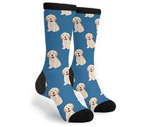 934 Unisexe Chaussettes Sport Chien Golden Retriever Du Labrador Chaussettes Confortables Socquettes Sportswear Classiques Pour Training Yoga Aptitude Homme 40Cm