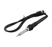 936 Poignée de fer à souder électrique 5 broches 5 trous Pointe de rechange en silicone résistant aux hautes températures Poignée en caoutchouc avec métal (A)