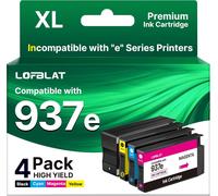 937 937E (Avec Puce) Compatible Pour Hp 937E 937 937Xl Cartouche Pour Officejet Pro 9110B 9120B 9130B 9720 9730 9110 9120 9130 9720 9730 Pour 937 Pack De 4 Cartouches