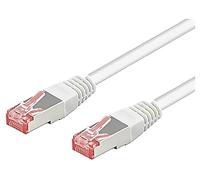 93823 Patch cord S/FTP 6a Line Cu LSZH blanc 5m sans halogène 27AWG Goobay