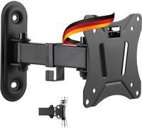 9390 Support Tv Mural Mounting Pour Écrans 13-29 Pouces Jusqu'À 25Kg Pivotant Revêtu Par Poudre Aluminium Inoxydable Accessoires De Montage Inclus