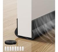 93cm Calfeutrer Bas de Porte, Boudin de Porte, Joint Inférieur de Porte, Silicone Bande D'étanchéité Pas Besoin de Coller, Door Seam Strip, Anti Courant D'air Calfeutrer Seuil Porte (Noir)