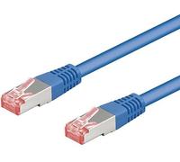 94130 Patch cord S/FTP 6a Line Cu LSZH bleu 0,25 m sans halogène Goobay