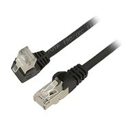 94187 Cordon de brassage F/UTP 5e brin CCA PVC noir 1m 26AWG blindé Goobay