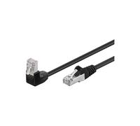 [94190] Goobay Câble Réseau CAT 5e 1 Angle 90° F/UTP CCA 5 m Noir
