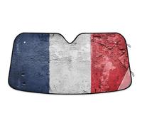 942 Bache Pare Brise Protection Mur De Drapeau Français Vintage Pare-Soleils Intérieur Imperméable Anti Soleil Couverture Pare-Brise Voiture Universelle pour Vus Camion S