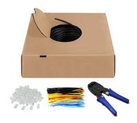 [94398] Goobay CAT 6 kit de Câbles Réseau Outdoor, U/UTP, Noir, 100 m