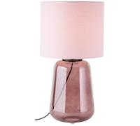 94591-22 Brilliant Lampe à poser Hydra 56cm mauve-violet verre-textile cordon interrupteur 1x A60, E27, 60 W, adapté à une lampe no