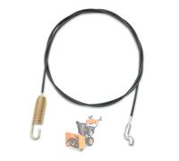 946-04229B Câble d'embrayage pour machines de chantier MTD Craftsman Cub Cadet Yard - Remplace 746-04229, 746-04229B, 946-10229 - Longueur 114,3 cm avec coude en Z et extrémités à ressort (946-04229B)