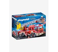 Playmobil 9463 Camion de Pompiers avec échelle pivotante - City Action - avec Trois Personnages, Un véhicule avec échelle télescopique, Module Lumineux et sonore - Intervention de Secours - Dès 4 Ans