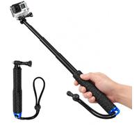 94CM Perche à Selfie Télescopique Étanche pour GoPro Hero 13 12 11 AKASO | pour DJI Osmo Action 4 5 Pro EK7000 V50 X WOLFANG Jadfezy APEXCAM Surfola Action Cam Insta360 Ace Pro,Aluminium,29,5 à 94 CM