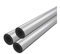 95.0 cm Tuyaux Calorifuges ID 15-120 mm Manchon D'isolation Chauffage Épaisseur 20 mm Feuille D'aluminium Antigel Isolation Phonique Tuyau pour L'hiver Extérieur Spigot(89.0 mm-3-1/2")