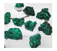 95-105 g 1 sachet de cristaux de malachite verte, de quartz, roche brute, pierre décorative