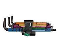 950 SPKL/9 SM N Multicolour Jeu de clés mâles coudées, syst. métrique, BlackLaser, 9 pièces G