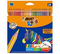 [950525] BIC Set de 24 crayons de couleur Bic Kids stripes