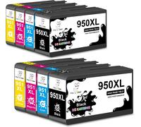 950Xl 951Xl Cartouches D'Encre Compatible Pour Hp 950 Xl/951Xl Multipack Pour Hp Officejet Pro 8600 8100 8610 8615 8620 8630 8640 8660 8625 251Dw 276Dw (2 Noir,2 Cyan,2 Magenta,2 Jaune)