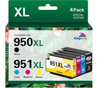 950XL 951XL Compatible HP 951 950 XL Ink Cartridge Set for HP Officejet Pro 8600 8610 8100 8620 8615 8625 8630 8640 8660 276dw 251dw (Black, Cyan, Magenta, Yellow)