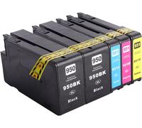 950XL 951XL Lot de 5 cartouches d'encre compatibles avec HP 950 951 XL pour Officejet pro 8100 8600 8610 8615 8620 8630 8640 251dw 276dw