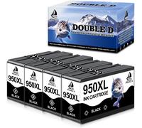 950Xl Noir Cartouches D'Encre Pour Hp 950 Xl/951Xl Multipack Pour Cartouches Hp Officejet Pro 8600,Pour Hp Officejet Pro 8600 8100 8610 8615 8620 8630 8640 8660 8625 251Dw 276Dw (4 Noir)
