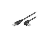 Goobay Câble USB 2.0 Wentronic 95118 Hi‑Speed Type B 5 m connecteur à 90° Noir