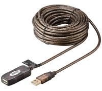 [95119] Goobay Rallonge Active USB 2.0 avec Booster 10 m Noir