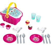 9527 Barbie Panier Pique-Nique Robuste Panier Pique-Nique Avec Dînette Complète Et Cupcakes Pour Deux Personnes Dimensions 25Cmx20Cmx22,5Cm Jouet Pour Enfants À Partir De Trois Ans