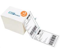 9527 Product Fanfold Lot de 500 étiquettes d'expédition thermiques directes perforées Blanc 10,2 x 15,2 cm