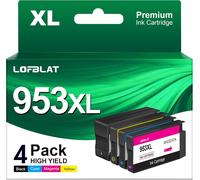 953Xl 953 Xl Cartouches D'Encre Remplacement Pour Hp 953 Xl Compatible Pour Hp Officejet Pro 8725 8720 8730 8210 7720 7740 8715 8710 8218 8719 8740 (Noir Cyan Magenta Jaune, 4 Pack)