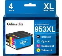 953Xl 953 Xl Ink Cartridge For 953Xl Pack 953 Xl Compatible With Officejet Pro 7720 7740 8720 8710 8715 8718 8725 8730 8728 8719 8210 (Pack Of 4)