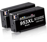 953XL Noir Cartouche d'encre Compatible pour HP 953XL Cartouche HP 953 pour HP Officejet 7740 7720 8710 8730 8718 8715 8720 8725 8728 8740 8210 8218 8719 (Cartouche 953XL 2 Noir)
