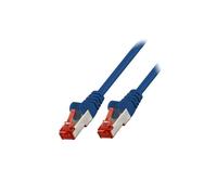 95452 Patch cord S/FTP 6 Line CCA PVC bleu 0,25m 27AWG Goobay