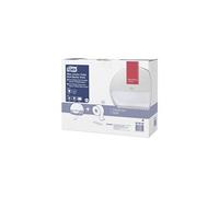 Tork Pack de démarrage pour Mini Distributeur murale de papier toilette rouleau jumbo blanc T2, grande capacité, gamme Elevation, distributeur et 1 consommable, 955000