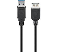 Goobay Câble USB 95726 – USB 3.2 Gen 1 (3.1 Gen 1) 5 m USB A Noir