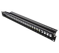 95743 Patch panel trapèze noir Nombre de ports : 24 19" rack 19" RACK GOOBAY