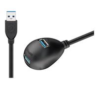 [95918] Goobay Câble de Rallonge HUB USB 3.0 SuperSpeed avec Support 2x Type ...